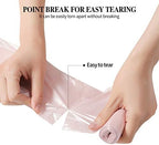 5 Rolls Small Trash Garbage Bags, 4 Gallon Strong Thin Material Disposable Kitchen Garbage Bags, Durable Plastic Trash Bags for Office Home Bedroom Garden Waste Bin, 100 Counts (Pink)
