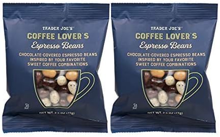 Trader Joe's Coffee Lover's Chocolate-Covered Assorted Espresso Beans: 2 Pack (5 oz)
