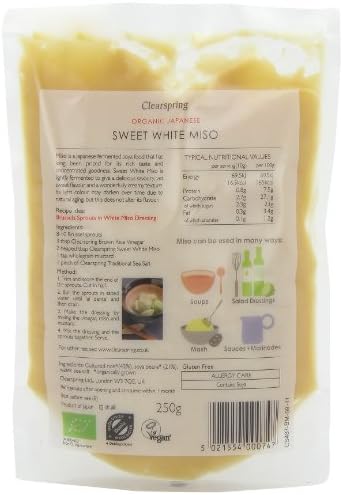 Clearspring Organic Sweet White Miso (250g) - Pack of 2