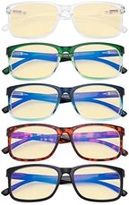 Eyekepper 5-pack Large Frame Reading Glasses - Stylish Reader Eyeglasses for Men Women Reading