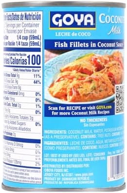 Goya Foods Coconut Milk, 13.5 Ounce (Pack of 6)