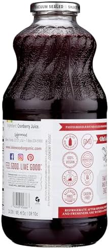 Lakewood, Pure Cranberry Juice, 32 oz