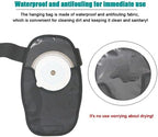 Ostomy Bag Covers 31x18.5cm Waterproof Colostomy Ostomy Bag with Adjustable Elastic Belt Ostomy Pouch for Colostomy Ileostomy Urostomy Lumbar Supports, Black