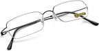 LUFF Ultra Light Reading Glasses for Men/Women,Stylish Blue Light Blocking Computer Glasses,Screwless HD Readers Eyeglasses