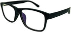 1 Pair 3.00 Reading Glasses Mens Womens Matt Black Frame Spectacles Fashion Frames New