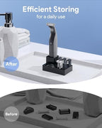 Guide Guards with Stand—1/2/3/5mm, Skin & Body Combs Replacement Fit for O Blade QP2724, QP2834, QP25XX, QP26XX, QP65XX, QP66XX Pro Series, Premium Guards with a Reliable Base (6PC+Stand)