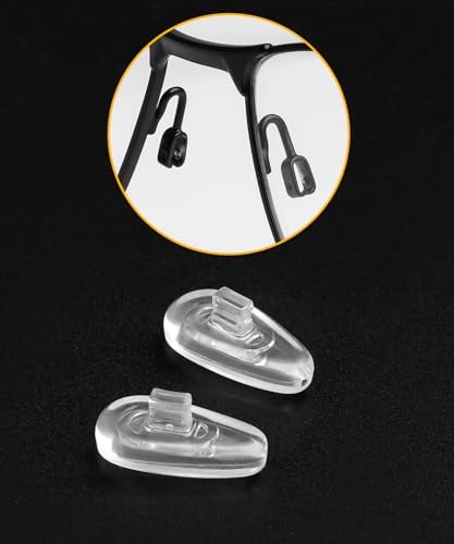 6 Pairs Nose Pad Replacement for Oakley Extender OX3249 Eyeglasses Frame, Silicone Soft Clear Nose Cushion