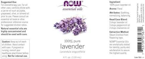 Now Foods Lavender Oil, 4 Oz