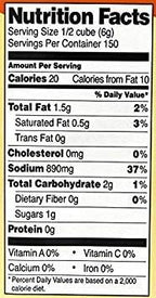 Wellsley Farms Chicken Flavored Bouillon Cubes (Formerly Berkley & Jensen)
