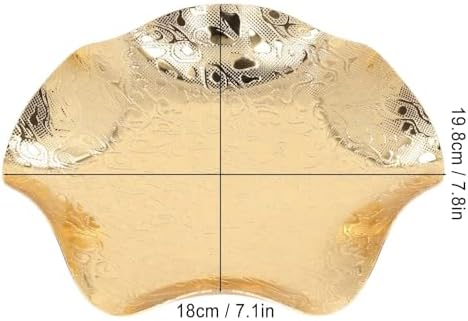 Fruit Bowl, Fruit Container Holder Gold Fruit Basket for Kitchen Fruit Stand Modern Metal Food Vegetables Basket Creative Table Centerpiece Fruit Plate Gold Serving Bowl Storage Tray for Bread Candy