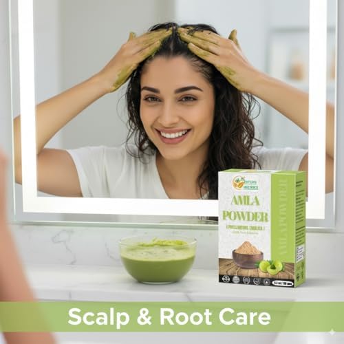 Herbs Botanica Natural Amla Powder (Indian Gooseberry, Amalaki), Pure Natural Fruit Powder with Vitamin C for Hair Growth & Immune Support, Emblica Officinalis, 5.3 oz / 150 gm
