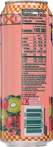 Arizona Kiwi Strawberry Juice Drink , Pack of 24