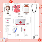18PCS Nurse Cake Topper Nursing Cupcake Toppers for Nursing Doctor Graduation Party Supplies