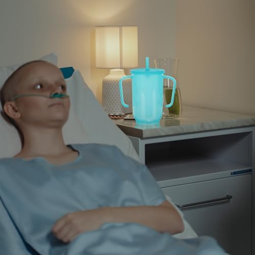2pcs Adult Sippy Cups,Adult Sippy Cups for Elderly,2 Handles Straw Cups,No Spill Feeding Cup,Plastic Spill Proof Drinking Cups with Straw Lid,Liquid Feeding Elderly Disabled Hospital Patients