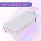 Massage Table Sheets Set – 3 Piece 4 Set, Microfiber Spa Bed Sheets, Cotton-Feel Massage Bed Cover, Wrinkle & Oil Resistant, Soft Accessories for Estheticians – White