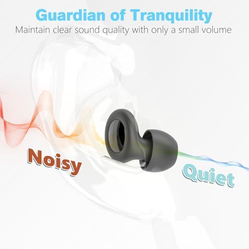 Ear Plugs for Sleeping Noise Cancelling – 30dB Reusable Silicone Earplugs with 8 Ear Tips & Case, Ideal Sleep Ear Plugs, Soft & Cozy Hearing Protection for Sleep, Concerts, Work, Travel & Focus