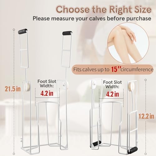 Compression Sock Aid Device Kit, Sock Helpers to Putting on & Removing Compression Stockings for Seniors Men Women with Limited Mobility, Shoe Horn & Sock Puller Aid Easy On and Off