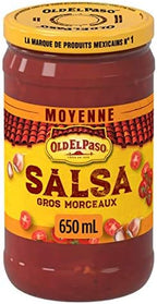 Old El Paso Thick 'n Chunky Medium Salsa, 650ml/22 oz., {Imported from Canada}
