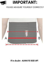 ITA-MED Men's Breathable Elastic Abdominal Binder for Post-Surgery Recovery & Umbilical Hernia Support, 9” Wide, Body-Shaping Effect, Made in USA, Beige (Small)