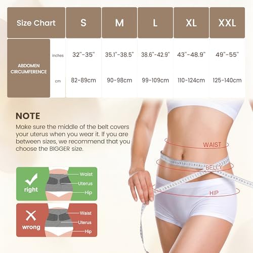 Allaugh Postpartum Belly Band for Women: Abdominal Binder Post Surgery C Section Waist Trainer, Soft Fabric Abdominal Wrap for All Day, Comfort Non-Itchy, After Birth Recovery Easy Put On and Take Off