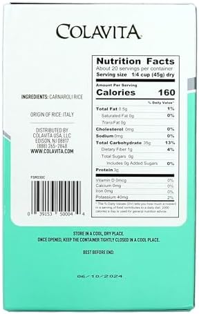Colavita Carnaroli Rice (2 Pound) Box