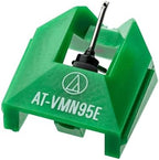 Audio-Technica AT-VMN95E Elliptical Replacement Turntable Stylus for AT-VM95 Series Cartridges, Compatible with AT-LP120X Series, AT-LP3XBT, AT-LPW40, AT-LPW50, AT-LP5X, AT-LP8X, Green