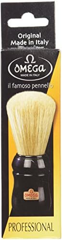 Omega Pure Bristle 10049 Shaving Brush, Black