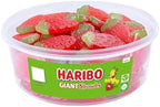 Haribo Giant Strawberries Haribo Giant Strawbs Tub 825g (Pack of 2)