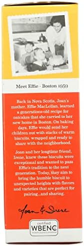 Effies Homemade, Ginger Crackers Biscuits, 7.2 Ounce