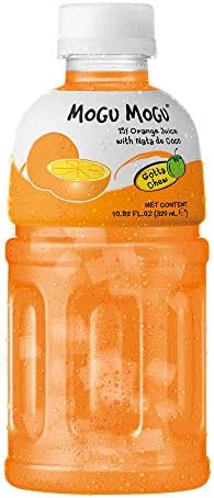 Mogu Mogu Orange Nata De Coco Juice, 10.82 Fl Oz (6 Bottles)