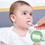 Baby Tongue Cleaner Gauze - Portable Hygienic Soft Toddler Toothbrush | Baby Oral Cleaning Gauze | Baby Teeth Soft Bristle Toothbrush | Clean Skin-Friendly Gauze Toothbrush Individual Packaging