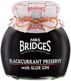Mrs. Bridges of Scotland, Set of 2 Jars, Blackcurrant Preserves with Sloe Gin, Imported from Scotland, 12 Oz Each