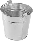 American Metalcraft PTUB87 Natural Galvanized Steel Pail with Handle, 1.16-Gallon, 8" Diameter, Silver