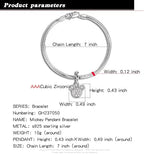 H&Beautimer Pure 925 Silver Bracelet Women's 3MM Snake Chain Little Bear Animals Pendant Bracelet Cute Jewelry 6.3-9'' Gift - Spring Buckle