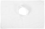 EXCEART Spa Bed Cover with Hole | White Massage Table Sheets | Disposable Satin Esthetician Bed Sheets for Massage 31.5x19.7
