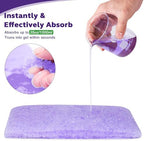 OUMEE 100PCS Lavender Scented Commode Absorbent Pads for Bedside Commode Bucket - Medical Grade Commode Pads with Absorbent Gel, Potty Liner Pads for Adults Seniors Portable Toilet Pad Bedpans