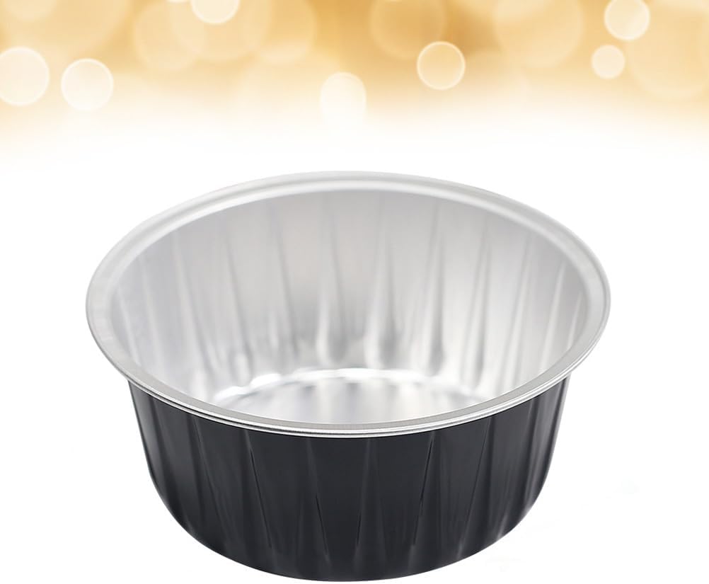 Small Round Foil Melting Wax Bowls 3.34X3.34X1.45In Lightweight Containers for Wax Beans Hair Removal and Warmer Replacement Dish Set of 6