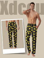 Mens Pajama Pants Soft Sleep Pants for men Lounge Pajama Bottoms with Pockets Drawstring