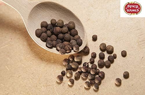 Spicy World Whole Allspice Berries 2oz (57g) – Premium Quality, Natural & Vegan, Aromatic All Spice for Cooking, Baking & Pickling