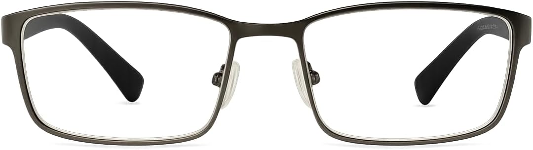 Foster Grant Ti-tech premium reading glasses hyperflex hinge TI104 gunmetal +1.00