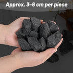 1.1lb Bulk Raw Shungite Rough Crystal- Natural Shungite Stone Raw Stones Crystal for Tumbling, Fountain Rocks, Decoration, Polishing, Wire Wrapping, Wicca & Reiki Crystal Healing