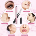 Chumia 2 Pcs Electric Eyebrow Trimmer Women Precision Face Razors Mini Shaver with Comb Christmas Women Gift Battery Operated Personal Epilator for Face Neck Fuzz Lips Leg(Pink, Black)