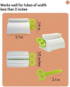 Toothpaste Squeezer, 6 Pcs Toothpaste Tube Squeezers, Multi-Purpose Toothpaste Dispenser, Rolling Toothpaste Holder Stand by MoHern
