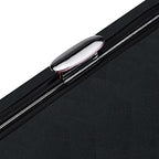 1 Piece PU Leather Empty Tweezers Storage Bag for Eyelash Extensions Multi-pockets Travel Case (Black)