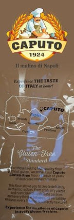 Antimo Caputo Gluten Free Pizza Flour 11 Lb Bulk - All Natural Multi Purpose Flour & Starch Blend for Baking Pizza, Bread, & Pasta