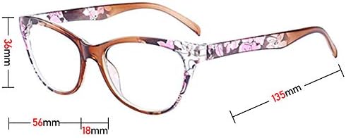 Reading Glasses 3 Pack, OWN4B Vintage Fashion Designer Floral Design Readers Eyeglasses Readingglasses for Women Men Unisex (3 Pack Tea, 4.0)