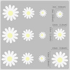 60Pcs Edible Daisy Cupcake Toppers - Daisy Flower Cake Decorations for Birthday Party, Baby Shower, Anniversary & Spring Theme Supplies