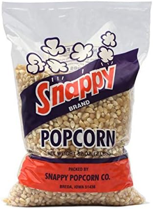 Snappy White Popcorn Kernels for Popping with Pop corn Machine, Air Popper or Stove Top, 2 lb.