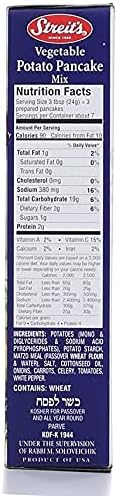 Streits Potato Pancake Mix with Vegetables, Make Latkes Fresh 6 oz (2-Pack)