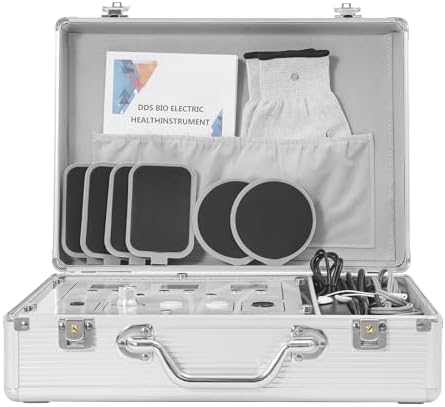 Shockwave Therapy Machine, Bioelectric Body Meridian Massager, 10 Modes 99 Intensity Levels Digital Display Massage Device, with Electrode Patches & Gloves for Muscle Pain Relief